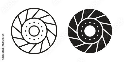 Car clutch icon for mobile application, button and website design.