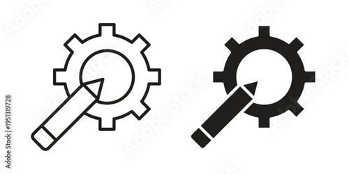 Customized icon for mobile application, button and website design.