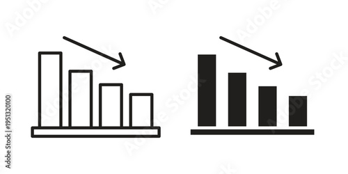 Decrease icon for mobile application, button and website design.