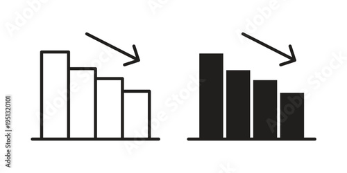 Decrease icon for mobile application, button and website design.