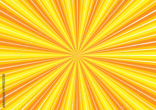 Brightly coloured retro styled comic starburst design 