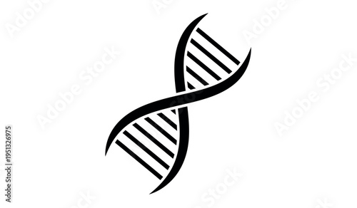 Dna double helix structure illustration for genetics and biology