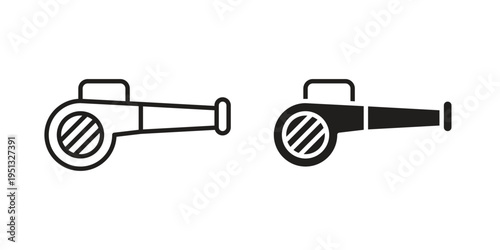 Leaf blower icon for mobile application, button and website design.
