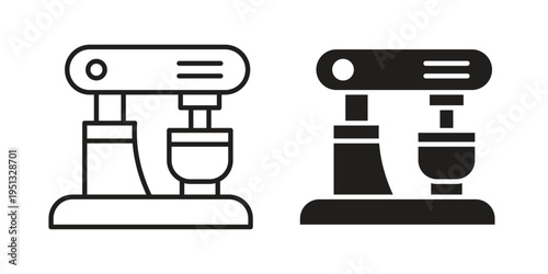 Mixer icon for mobile application, button and website design.