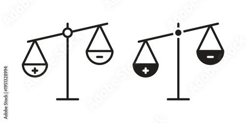 Moral icon for mobile application, button and website design.