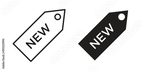 New icon for mobile application, button and website design.