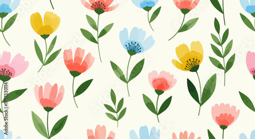 Modern pastel botanical design with clean shapes and organic lines