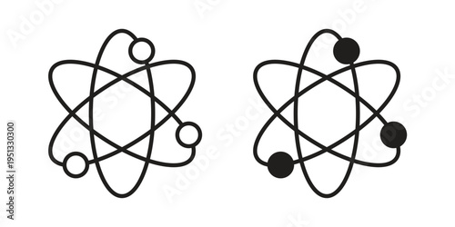 Photon icon for mobile application, button and website design.