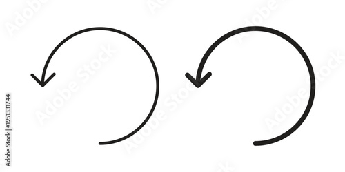 Recurring icon for mobile application, button and website design.