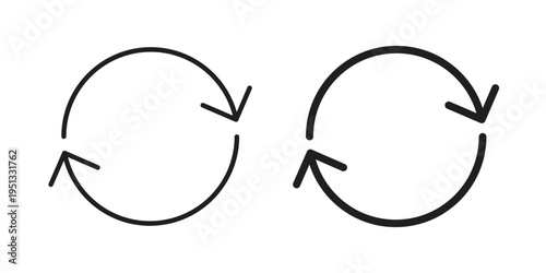 repeat icon for mobile application, button and website design.