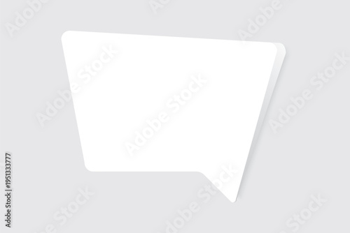 Speech bubble blank frame, text quote box, message