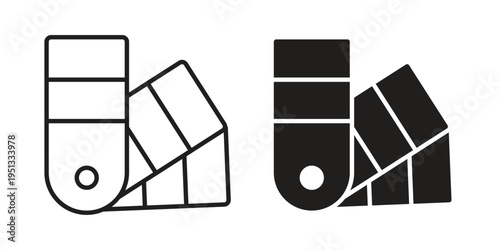 Swatches icon for mobile application, button and website design.