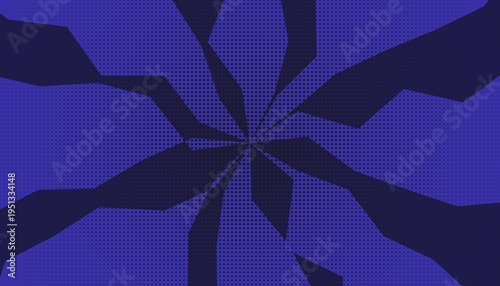 Abstract Purple Geometric Radial Pattern with Shard Shapes Background