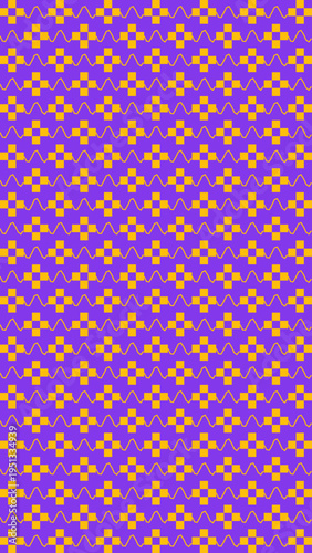 Violet and Yellow Geometric Pattern vector illustration