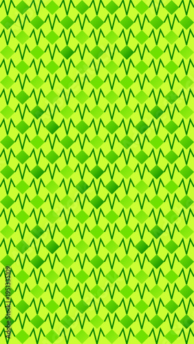 Geometric Green Diamond Seamless Pattern vector illustration