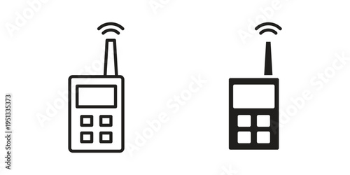 Transmitter icon for mobile application, button and website design.