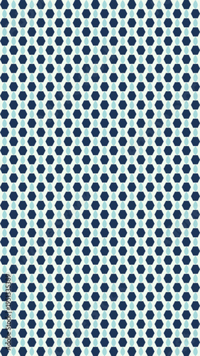 Navy Blue Hexagon and Dot Pattern vector illustration