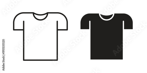 Tshirt icon for mobile application, button and website design.