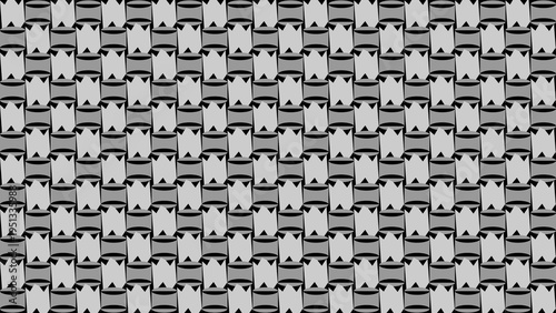 Woven Pattern in Gray and Black vector illustration