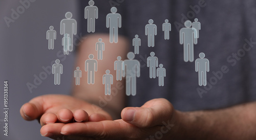 Abstract image of hand hold...