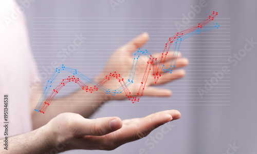 Abstract image of financial...