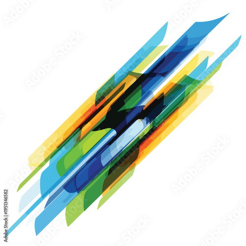 Colorful Feathers of Arrows Illustration.