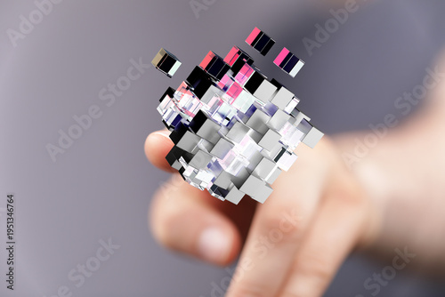 Abstract design of a hand t...