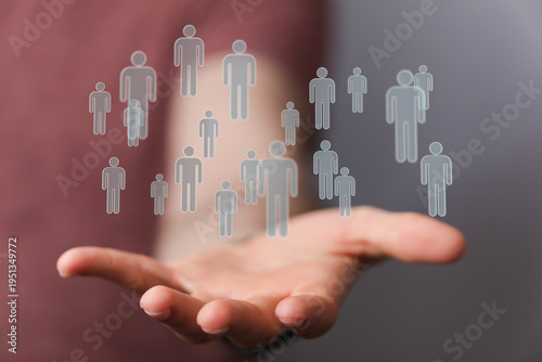 Conceptual image of a hand ...