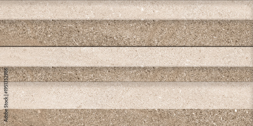 Light brown elevation tile design on mould. Interior and exterior wall cladding. Simple liner tile design with up down effects. 
