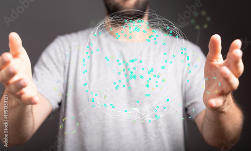 Abstract image of a person ...