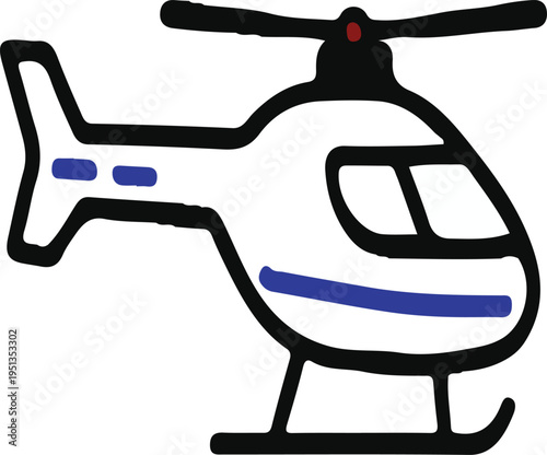 Helicopter Vector Icon