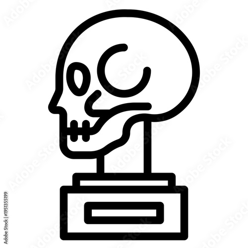 skull exhibition icon