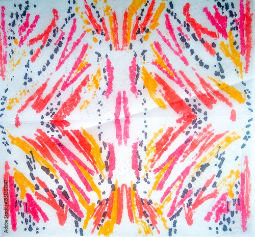 Print Zoo. Tiger Stripe. Rainbow African Pattern