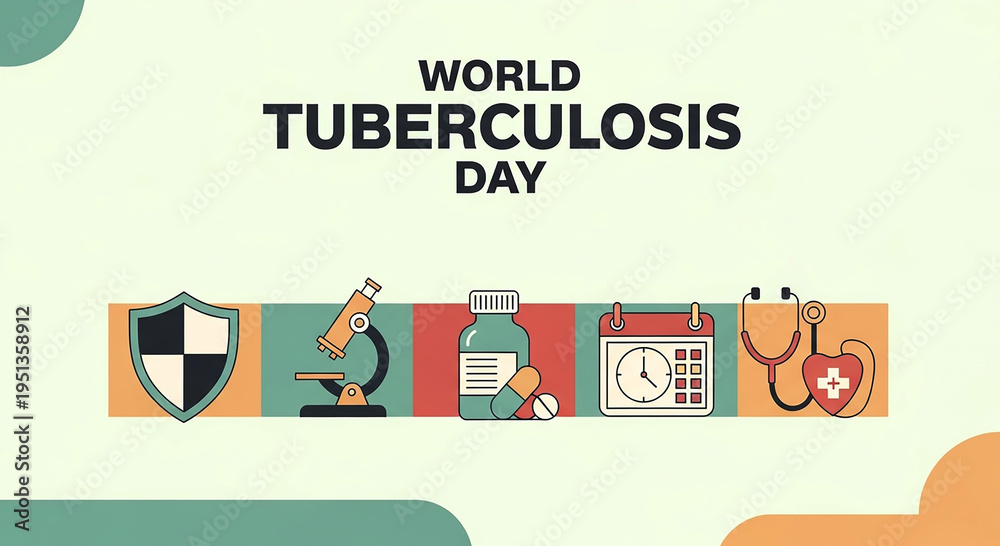 Fototapeta premium World Tuberculosis Day Banner
