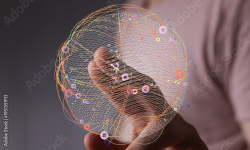 Person holding a digital ne...