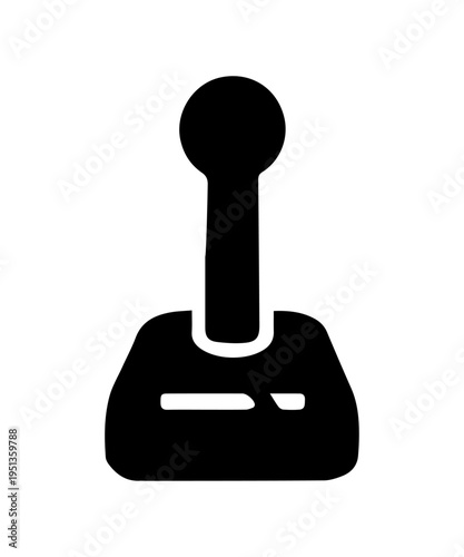 Gear shift lever icon for manual transmission