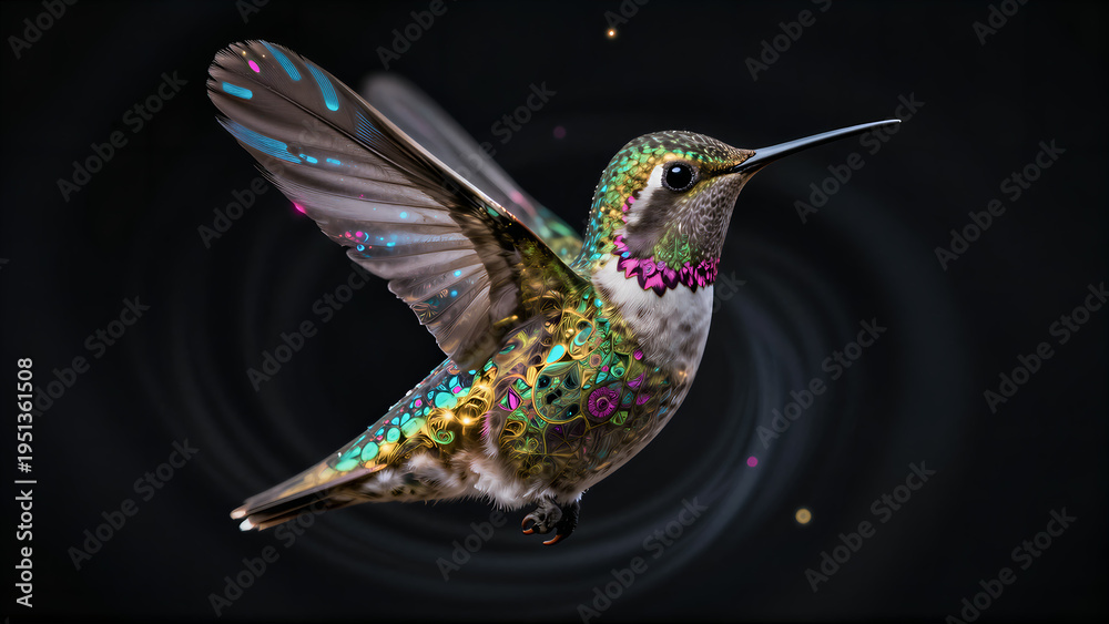 Fototapeta premium Cosmic Feather in the Void