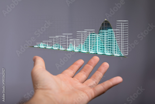 Abstract image of a hand in...