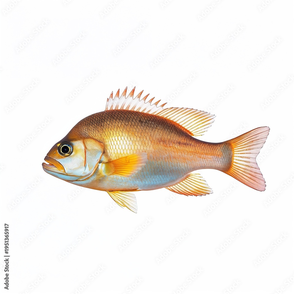 Fototapeta premium goldfish isolated on white