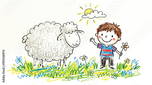 A cute gray bunny happily floating in air with colorful balloons