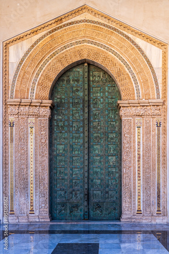 Bronze portal by Bonanno Pisano, Monreale Cathedral, Sicily