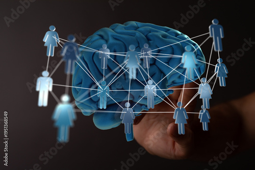 Abstract image of a human b...