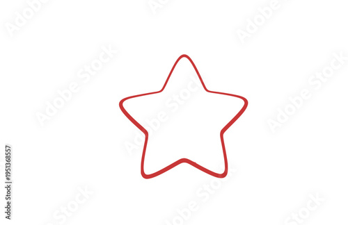 Puffy Inflated Star Silhouette Sticker, Tactile Sensory Vector Shape, Modern 3D Effect Minimalist Icon