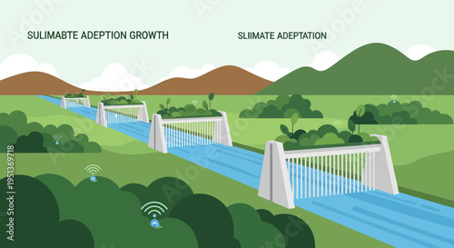Climate Adaptation Infrastructure with Smart Water Management Systems.