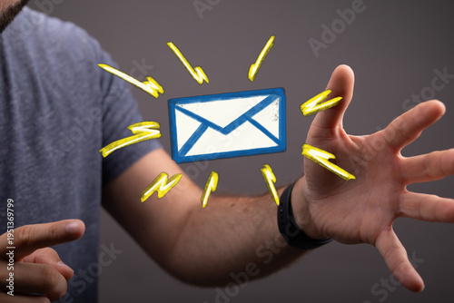 Person's hands delivering e...