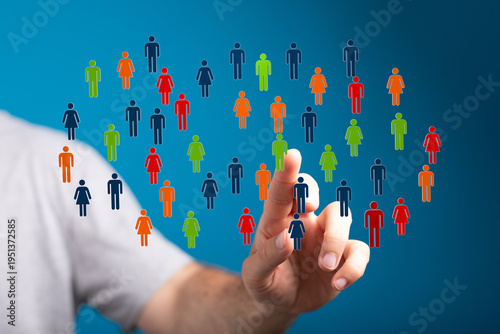 Abstract network of connect...