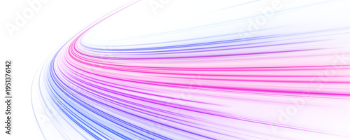 Fényképezés Multicolor neon light streaks with smooth curves and vibrant energy vector