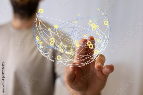 Close-up of a hand interact...