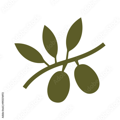 Luxury crest olive brand logo