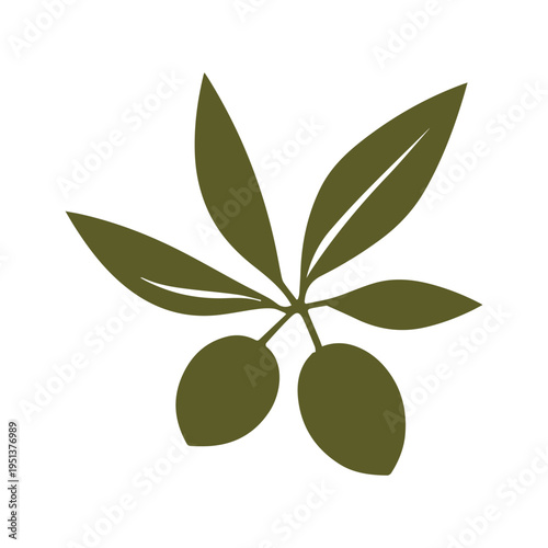 Natural health olive product logo